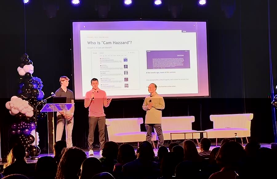 Dylan Haugen presenting at the DSDT AI Summit