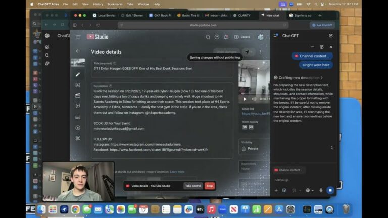 How I Used ChatGPT Atlas to Automate YouTube Title