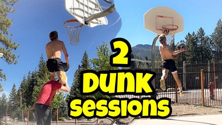 Getting Dunk Reps on a Dusty Travel Court Before D